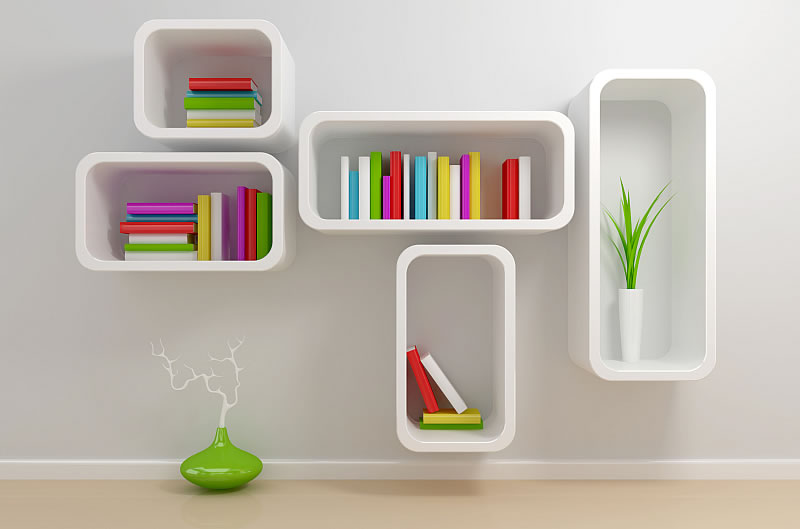 Modernes Bücherregal